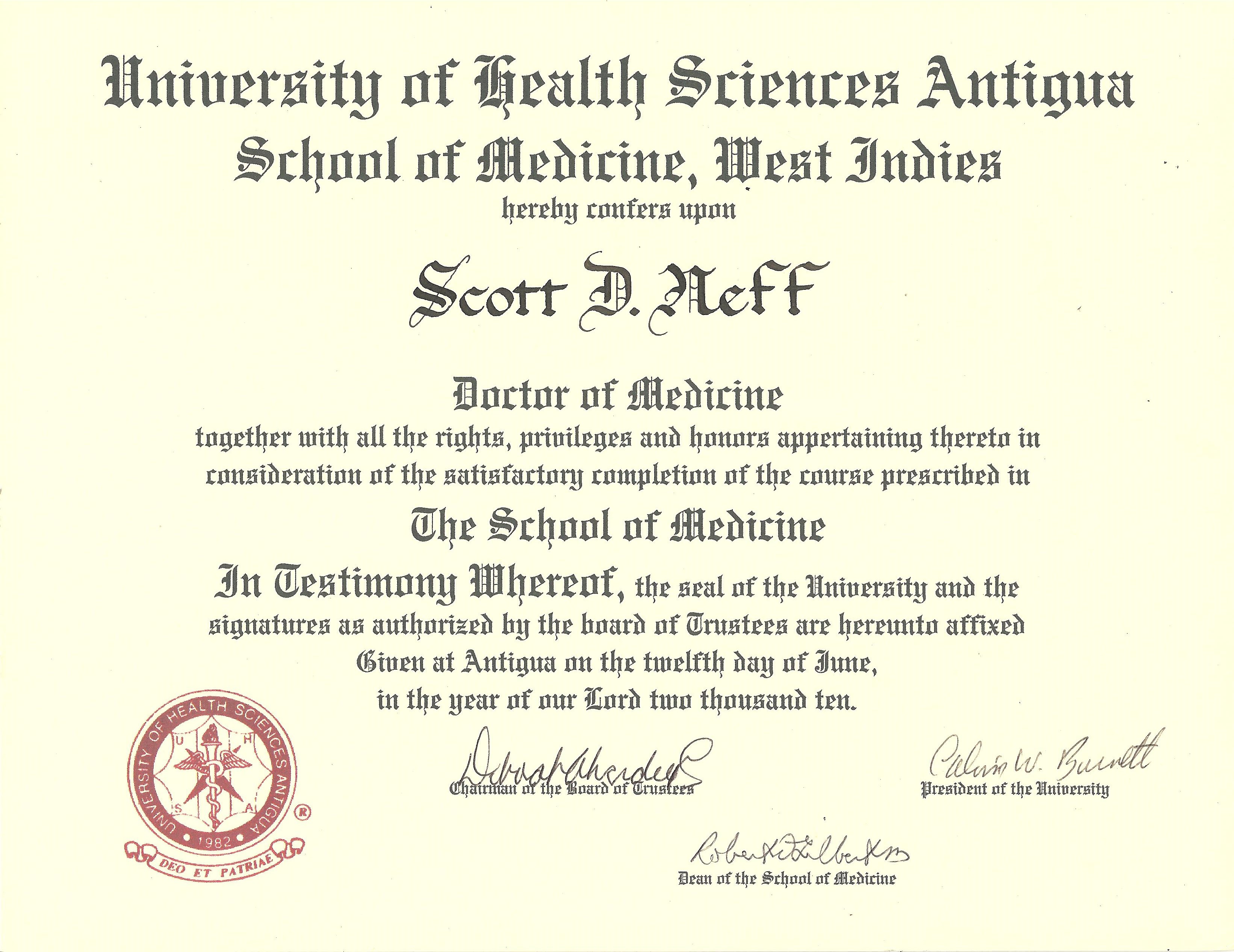 Doctorate Degree: Doctor Of Science Degree